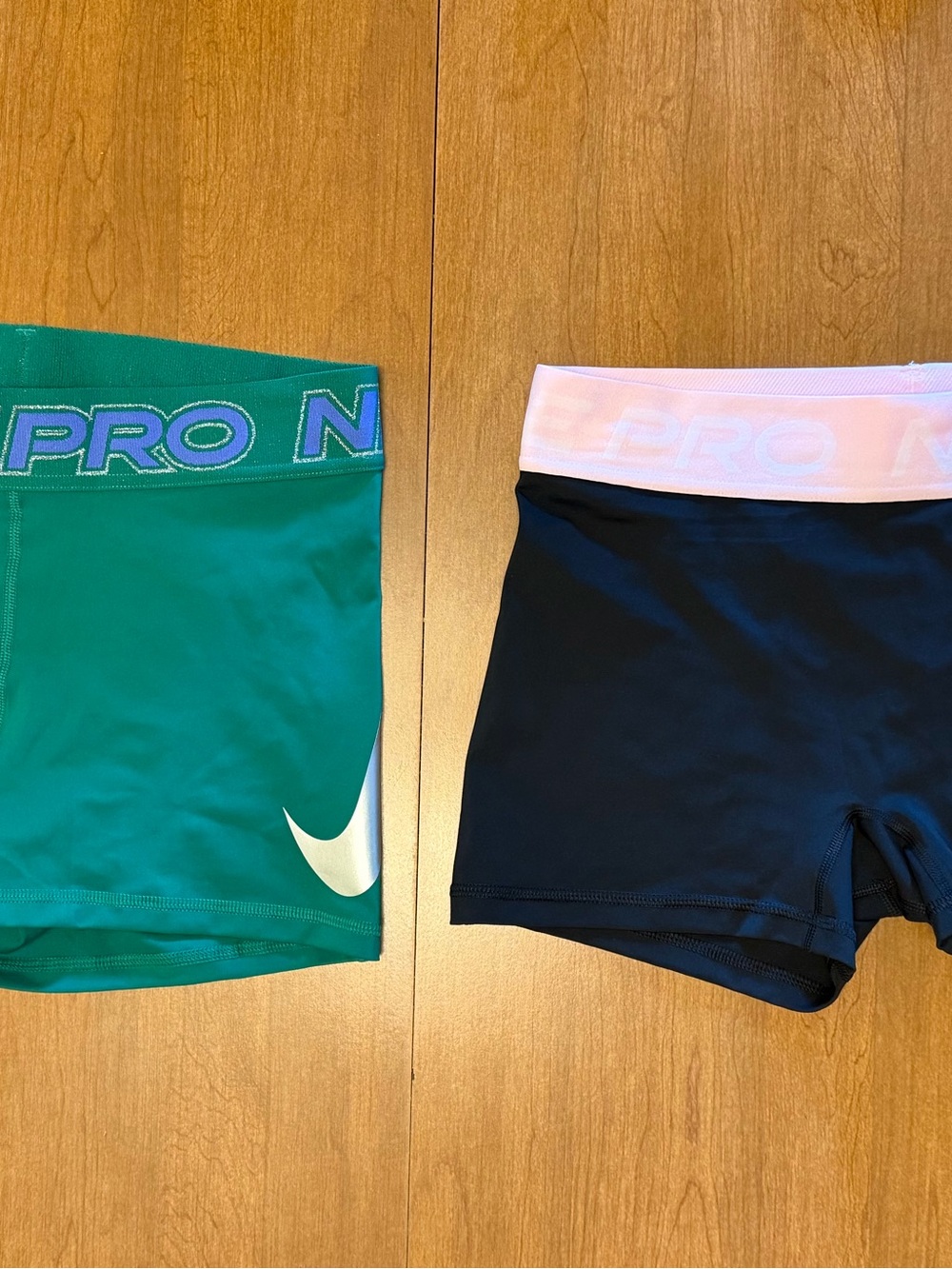 Nike Pro Women’s Performance Shorts - Teal Green & Black/ Pink